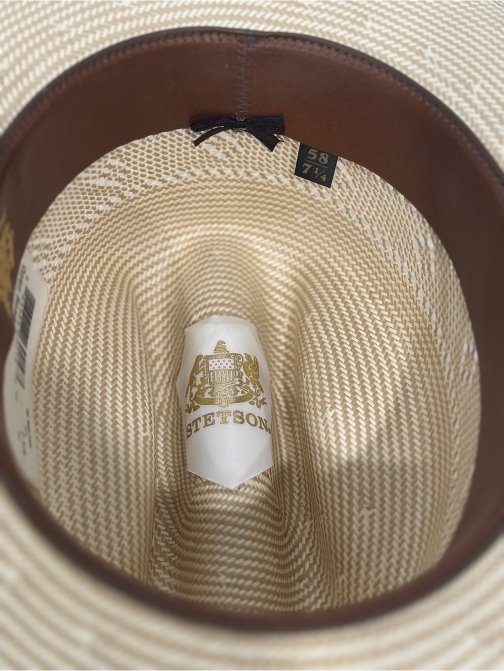 Stetson Open Road 2 Straw Hat — Size 7 1/4 — Never Worn - Picture 4 of 6